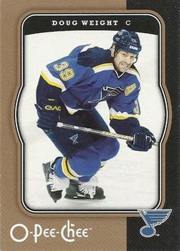 #424 Doug Weight - St. Louis Blues - 2007-08 O-Pee-Chee Hockey