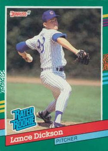 #424 Lance Dickson - Chicago Cubs - 1991 Donruss Baseball