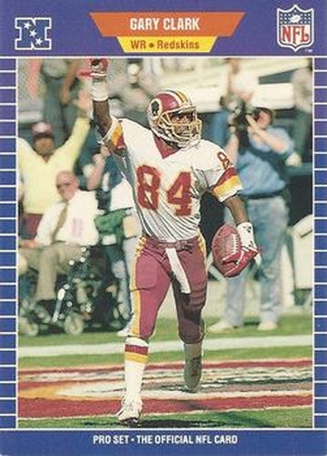#424 Gary Clark - Washington Redskins - 1989 Pro Set Football