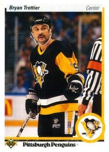 #425 Bryan Trottier - Pittsburgh Penguins - 1990-91 Upper Deck Hockey
