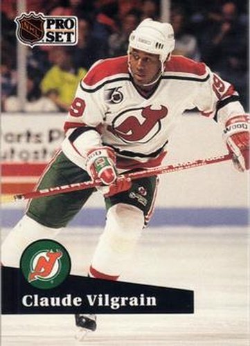 #425 Claude Vilgrain - 1991-92 Pro Set Hockey