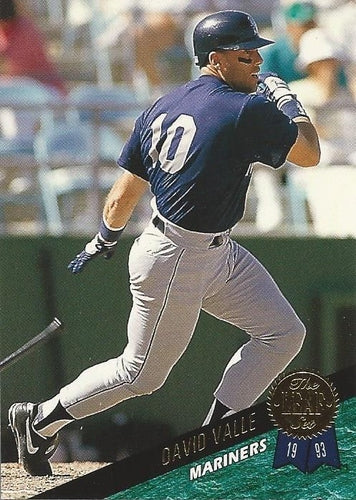 #425 David Valle - Seattle Mariners - 1993 Leaf Baseball