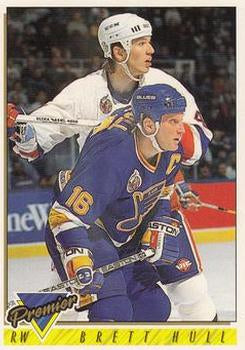 #425 Brett Hull - St. Louis Blues - 1993-94 Topps Premier Hockey