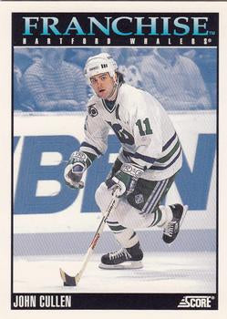 #425 John Cullen - Hartford Whalers - 1992-93 Score USA Hockey