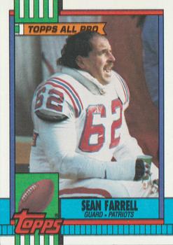 #425 Sean Farrell - New England Patriots - 1990 Topps Football