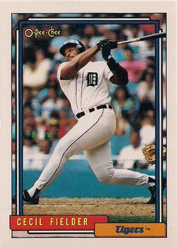 #425 Cecil Fielder - Detroit Tigers - 1992 O-Pee-Chee Baseball