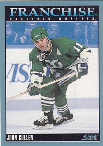 #425 John Cullen - Hartford Whalers - 1992-93 Score Canadian Hockey