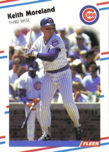 #425 Keith Moreland - Chicago Cubs - 1988 Fleer Baseball