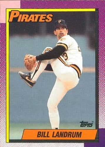 #425 Bill Landrum - Pittsburgh Pirates - 1990 O-Pee-Chee Baseball