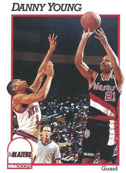 #425 Danny Young - Portland Trail Blazers - 1991-92 Hoops Basketball