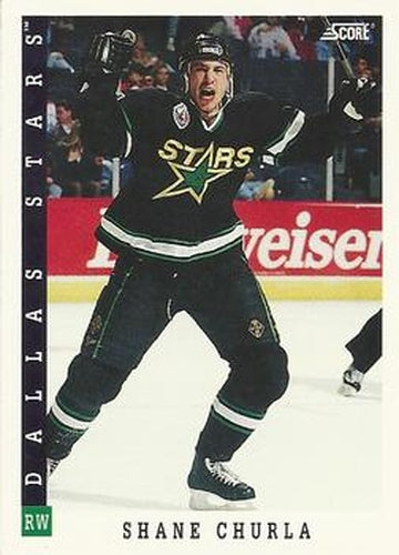 #425 Shane Churla - Dallas Stars - 1993-94 Score Canadian Hockey