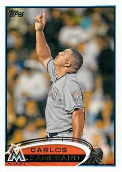 #425 Carlos Zambrano - Miami Marlins - 2012 Topps Baseball