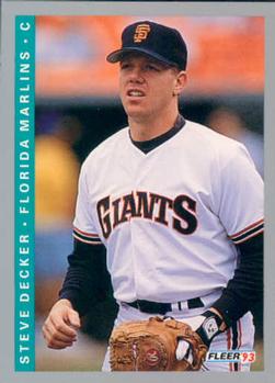 #425 Steve Decker - Florida Marlins - 1993 Fleer Baseball
