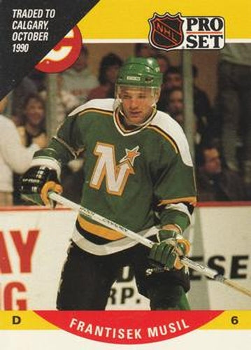 #425 Frank Musil - Calgary Flames - 1990-91 Pro Set Hockey