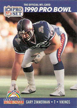 #425 Gary Zimmerman - Minnesota Vikings - 1990 Pro Set Football