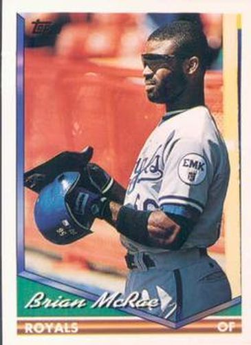 #425 Brian McRae - Kansas City Royals - 1994 Topps Baseball