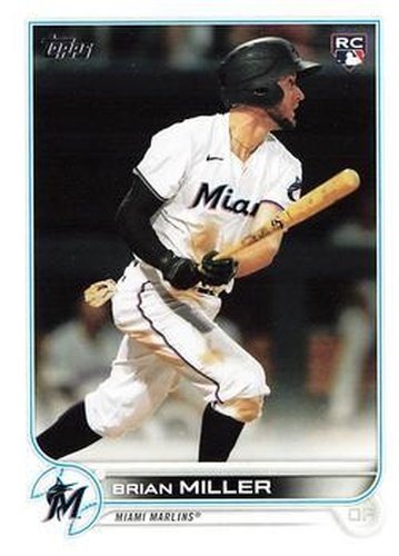 #425 Brian Miller - Miami Marlins - 2022 Topps Baseball