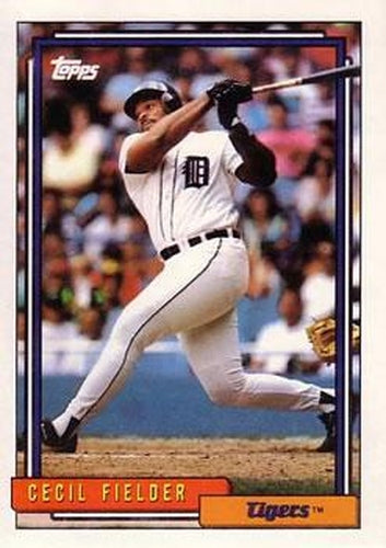 #425 Cecil Fielder - Detroit Tigers - 1992 Topps Baseball