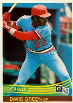 #425 David Green - St. Louis Cardinals - 1984 Donruss Baseball