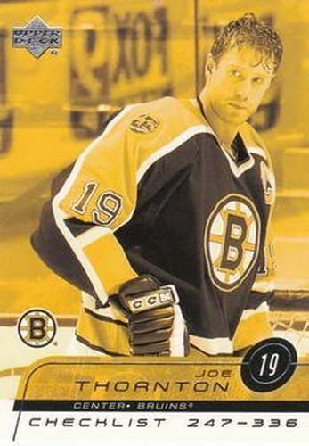 #425 Joe Thornton - Boston Bruins - 2002-03 Upper Deck Hockey