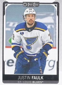 #425 Justin Faulk - St. Louis Blues - 2021-22 O-Pee-Chee Hockey