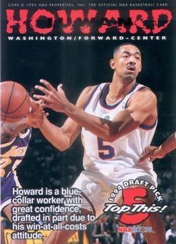 #425 Juwan Howard / Isaiah Rider - Washington Bullets / Minnesota Timberwolves - 1994-95 Hoops Basketball
