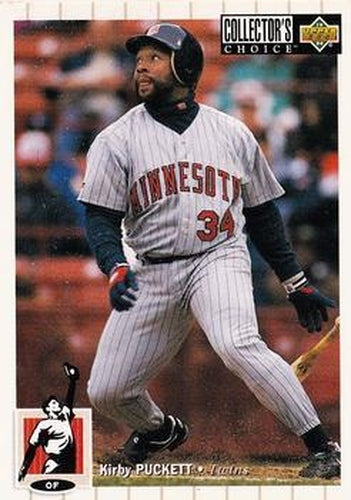 #425 Kirby Puckett - Minnesota Twins - 1994 Collector's Choice Baseball