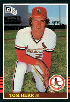 #425 Tom Herr - St. Louis Cardinals - 1985 Donruss Baseball