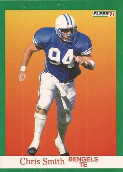 #425 Chris Smith - Cincinnati Bengals - 1991 Fleer Football