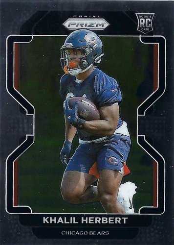#425 Khalil Herbert - Chicago Bears - 2021 Panini Prizm Football