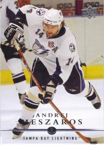 #425 Andrej Meszaros - Tampa Bay Lightning - 2008-09 Upper Deck Hockey