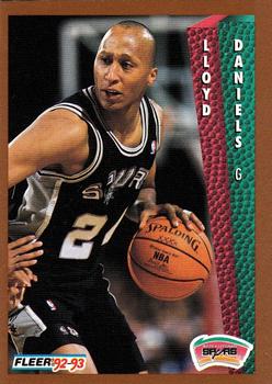 #425 Lloyd Daniels - San Antonio Spurs - 1992-93 Fleer Basketball