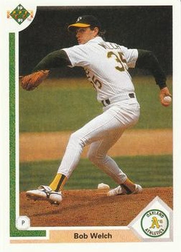 #425 Bob Welch - Oakland Athletics - 1991 Upper Deck Baseball