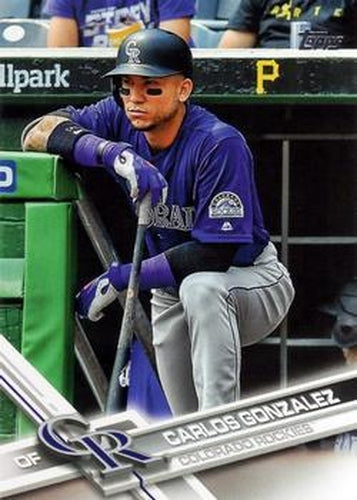 #425a Carlos Gonzalez - Colorado Rockies - 2017 Topps Baseball