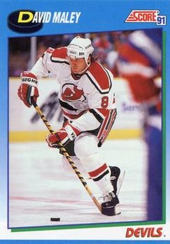 #426 David Maley - New Jersey Devils - 1991-92 Score Canadian Hockey