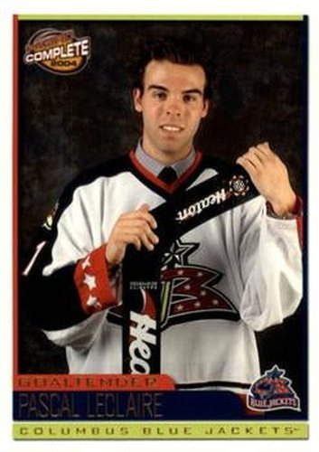 #426 Pascal Leclaire - Columbus Blue Jackets - 2003-04 Pacific Complete Hockey