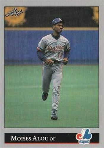 #426 Moises Alou - Montreal Expos - 1992 Leaf Baseball