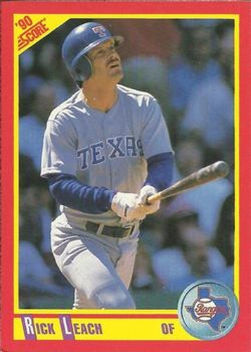 #426 Rick Leach - Texas Rangers - 1990 Score Baseball