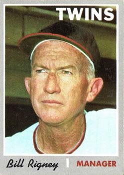 #426 Bill Rigney - Minnesota Twins - 1970 Topps Baseball