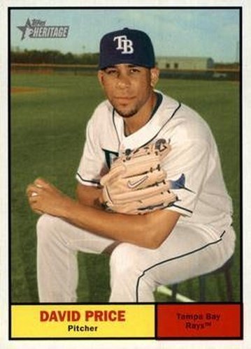 #426 David Price - Tampa Bay Rays - 2010 Topps Heritage Baseball