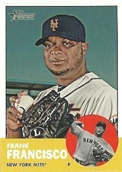 #426 Frank Francisco - New York Mets - 2012 Topps Heritage Baseball