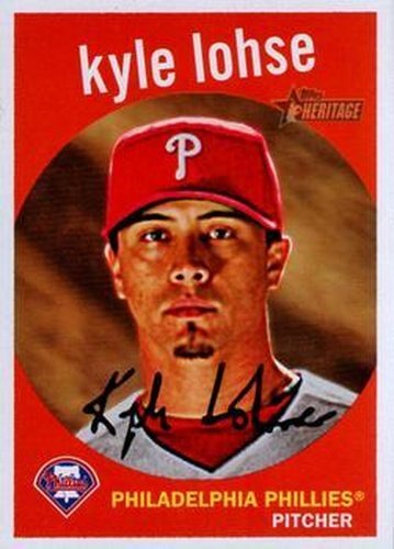 #426 Kyle Lohse - Philadelphia Phillies - 2008 Topps Heritage Baseball