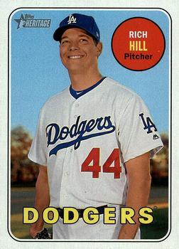#426 Rich Hill - Los Angeles Dodgers - 2018 Topps Heritage Baseball