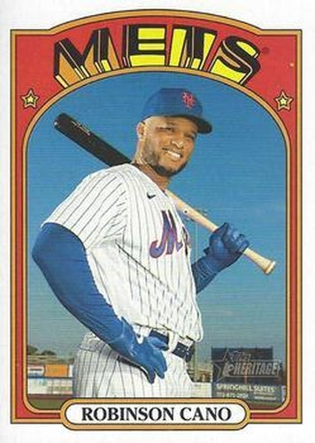 #426 Robinson Cano - New York Mets - 2021 Topps Heritage Baseball