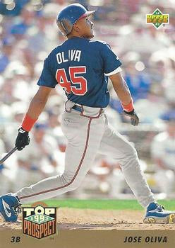 #426 Jose Oliva - Atlanta Braves - 1993 Upper Deck Baseball