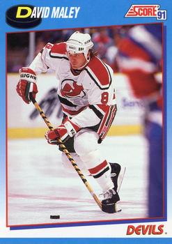 #426 David Maley - New Jersey Devils - 1991-92 Score Canadian Bilingual Hockey