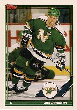 #426 Jim Johnson - Minnesota North Stars - 1991-92 Topps Hockey