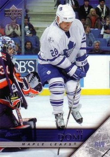 #426 Tie Domi - Toronto Maple Leafs - 2005-06 Upper Deck Hockey