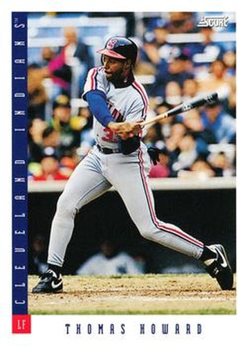 #426 Thomas Howard - Cleveland Indians - 1993 Score Baseball
