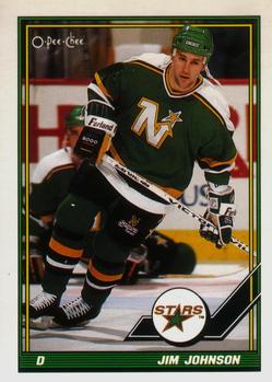 #426 Jim Johnson - Minnesota North Stars - 1991-92 O-Pee-Chee Hockey